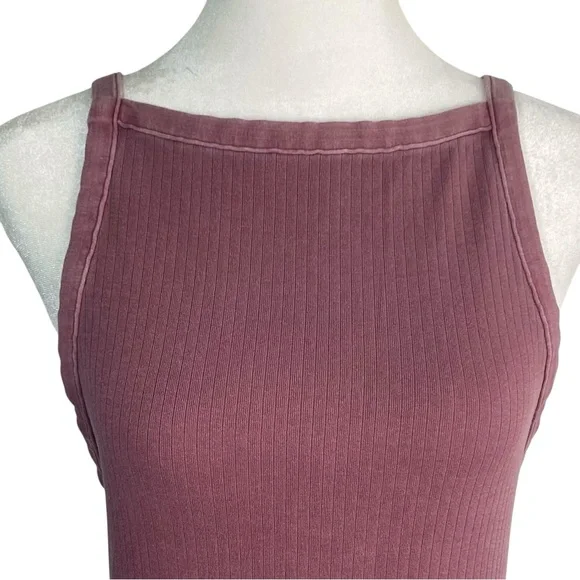 Free People Intimately High Neck Low Back Ribbed Tank Top - Picture 2 of 8